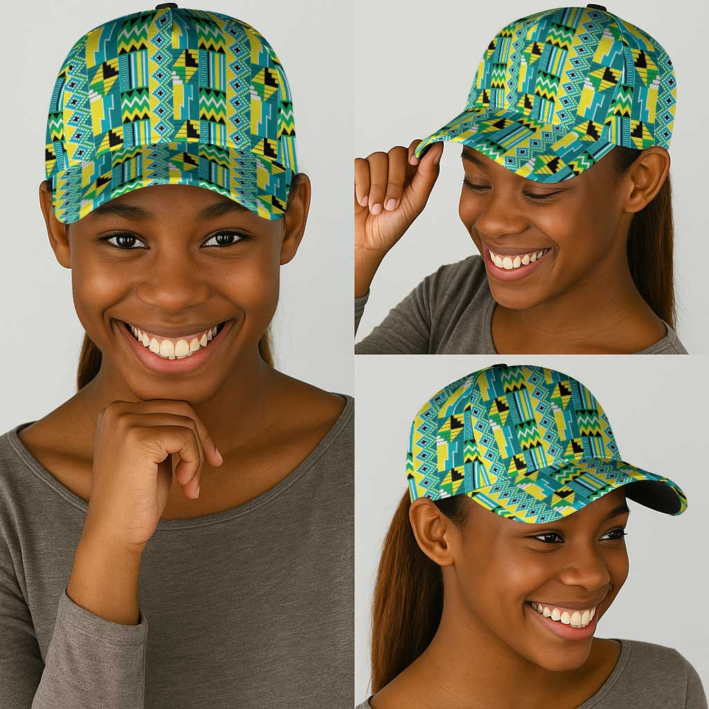 African Nkyinkyin Kente Pattern Classic Cap - African Pride