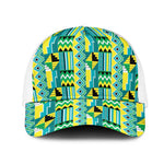 African Nkyinkyin Kente Pattern Mesh Trucker Cap - African Pride