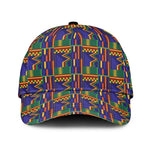 African Fathia Fata Nkrumah Kente Pattern Classic Cap - African Pride