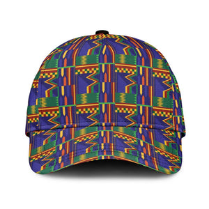 African Fathia Fata Nkrumah Kente Pattern Classic Cap - African Pride