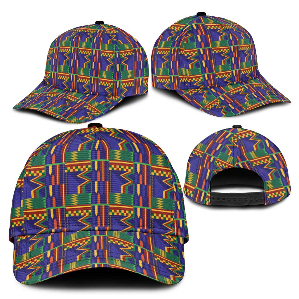 African Fathia Fata Nkrumah Kente Pattern Classic Cap - African Pride
