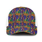 African Fathia Fata Nkrumah Kente Pattern Mesh Trucker Cap - African Pride