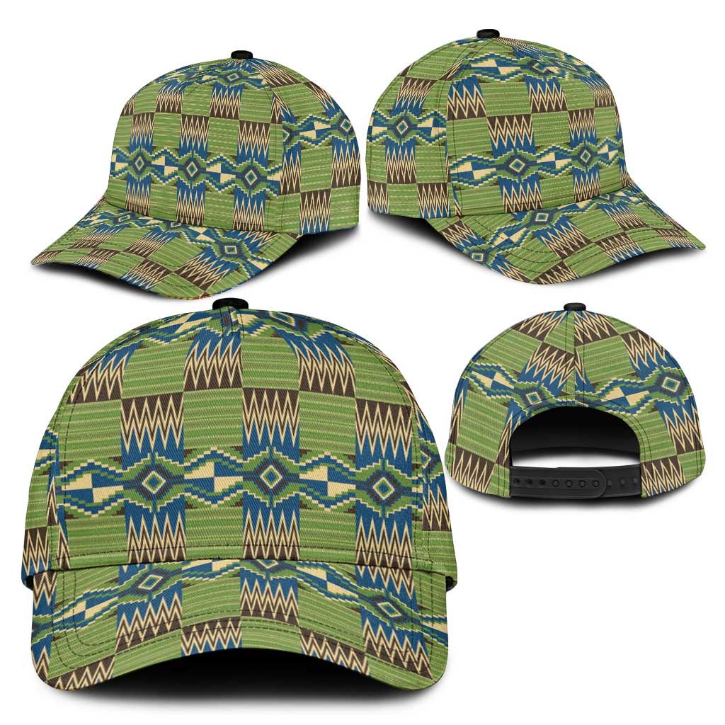 African Obaakofo Mmu Man Kente Pattern Classic Cap - African Pride