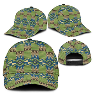 African Obaakofo Mmu Man Kente Pattern Classic Cap - African Pride