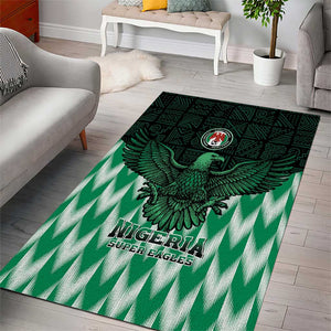 Custom Nigeria Football Area Rug African Pattern