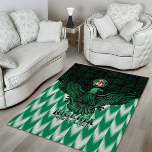 Custom Nigeria Football Area Rug African Pattern