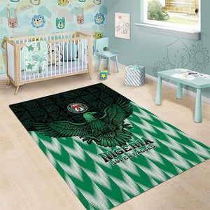 Custom Nigeria Football Area Rug African Pattern