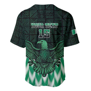 Custom Nigeria Football Baseball Jersey African Pattern