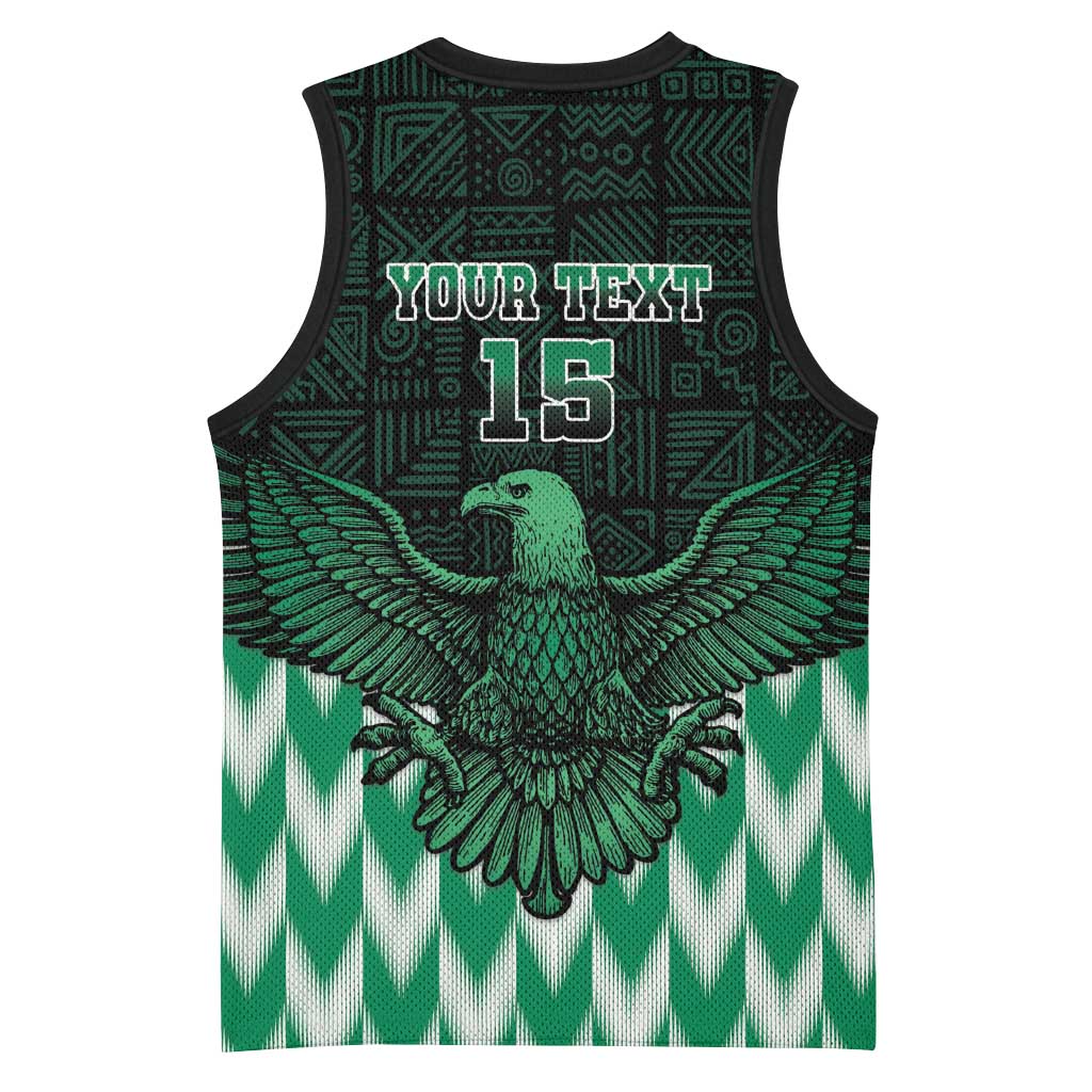 Custom Nigeria Football Basketball Jersey African Pattern LT15