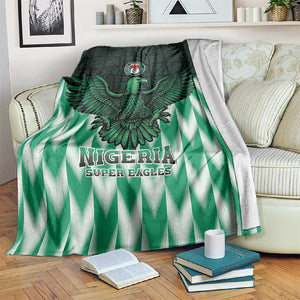 Custom Nigeria Football Blanket African Pattern