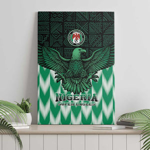 Custom Nigeria Football Canvas Wall Art African Pattern