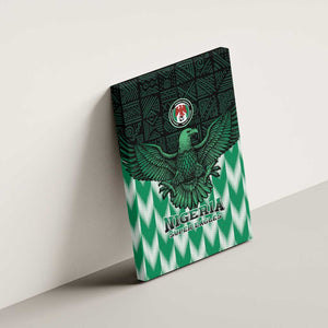 Custom Nigeria Football Canvas Wall Art African Pattern