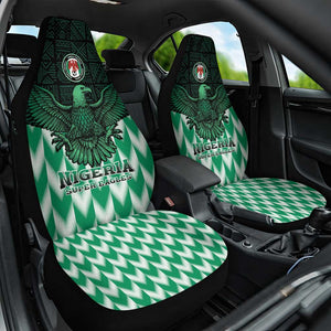 Custom Nigeria Football Car Seat Cover African Pattern