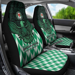 Custom Nigeria Football Car Seat Cover African Pattern