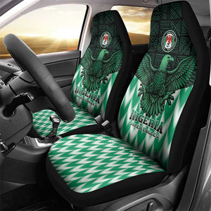 Custom Nigeria Football Car Seat Cover African Pattern