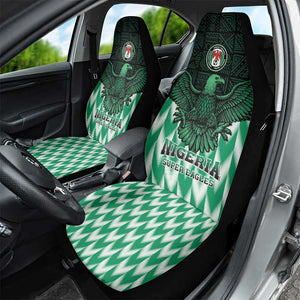 Custom Nigeria Football Car Seat Cover African Pattern