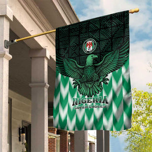 Custom Nigeria Football Garden Flag African Pattern