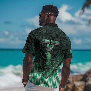 Custom Nigeria Football Hawaiian Shirt African Pattern