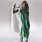 Custom Nigeria Football Hooded Blanket African Pattern