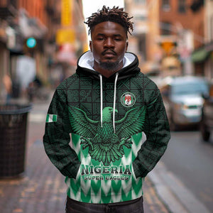 Custom Nigeria Football Hoodie African Pattern