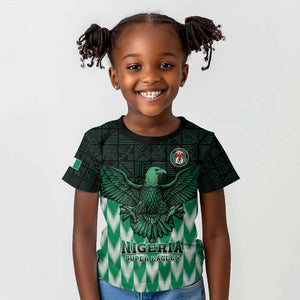 Custom Nigeria Football Kid T shirt African Pattern