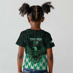 Custom Nigeria Football Kid T shirt African Pattern