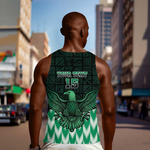 Custom Nigeria Football Men Tank Top African Pattern