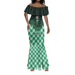 Custom Nigeria Football Mermaid Dress African Pattern