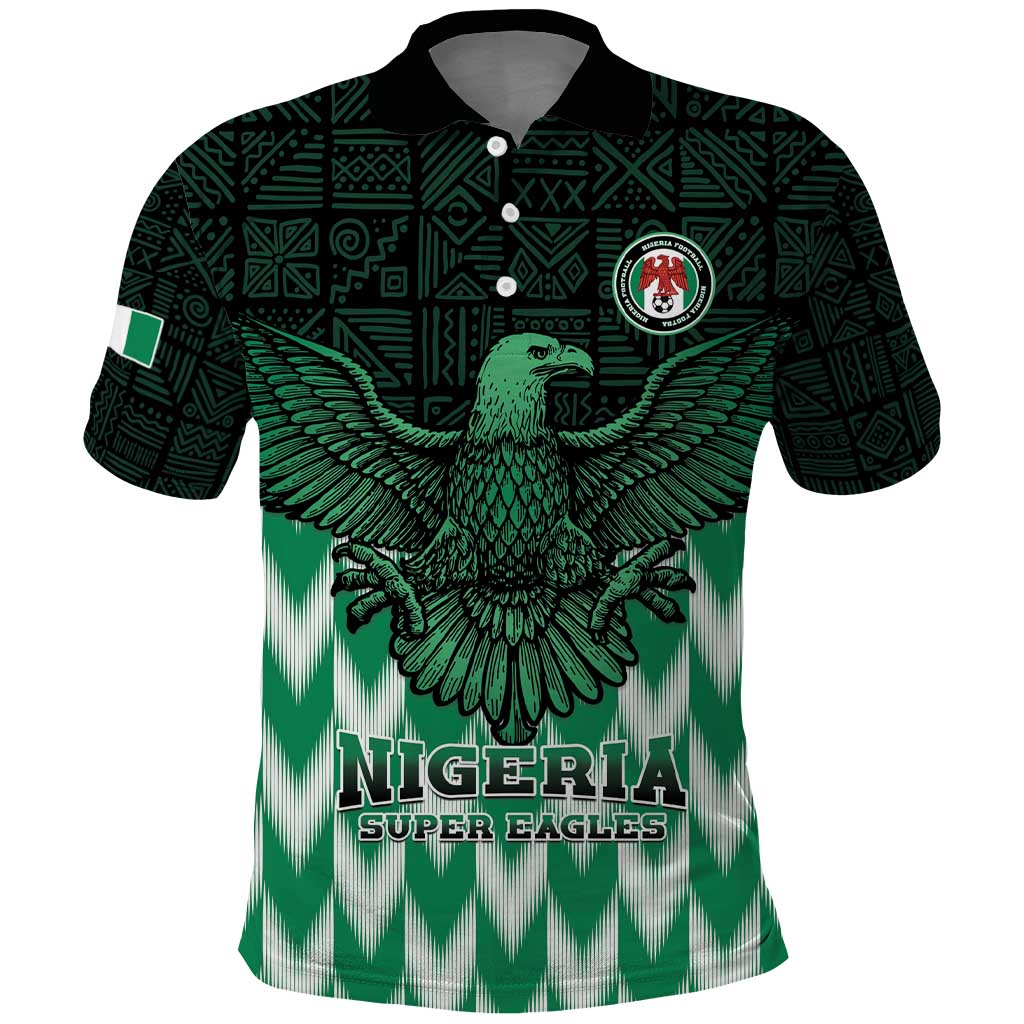 Custom Nigeria Football Polo Shirt African Pattern