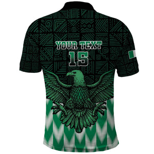 Custom Nigeria Football Polo Shirt African Pattern