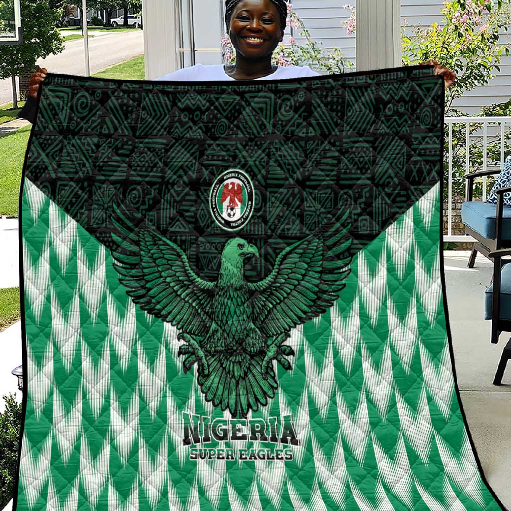 Custom Nigeria Football Quilt African Pattern