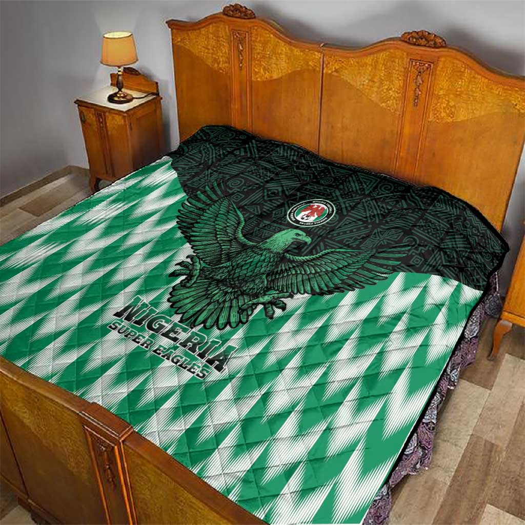 Custom Nigeria Football Quilt African Pattern