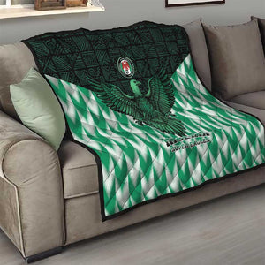 Custom Nigeria Football Quilt African Pattern