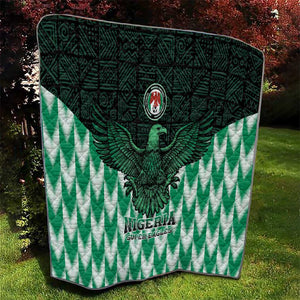 Custom Nigeria Football Quilt African Pattern