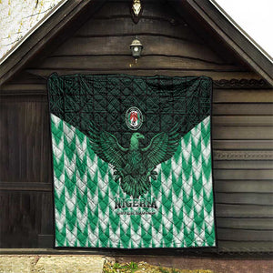 Custom Nigeria Football Quilt African Pattern