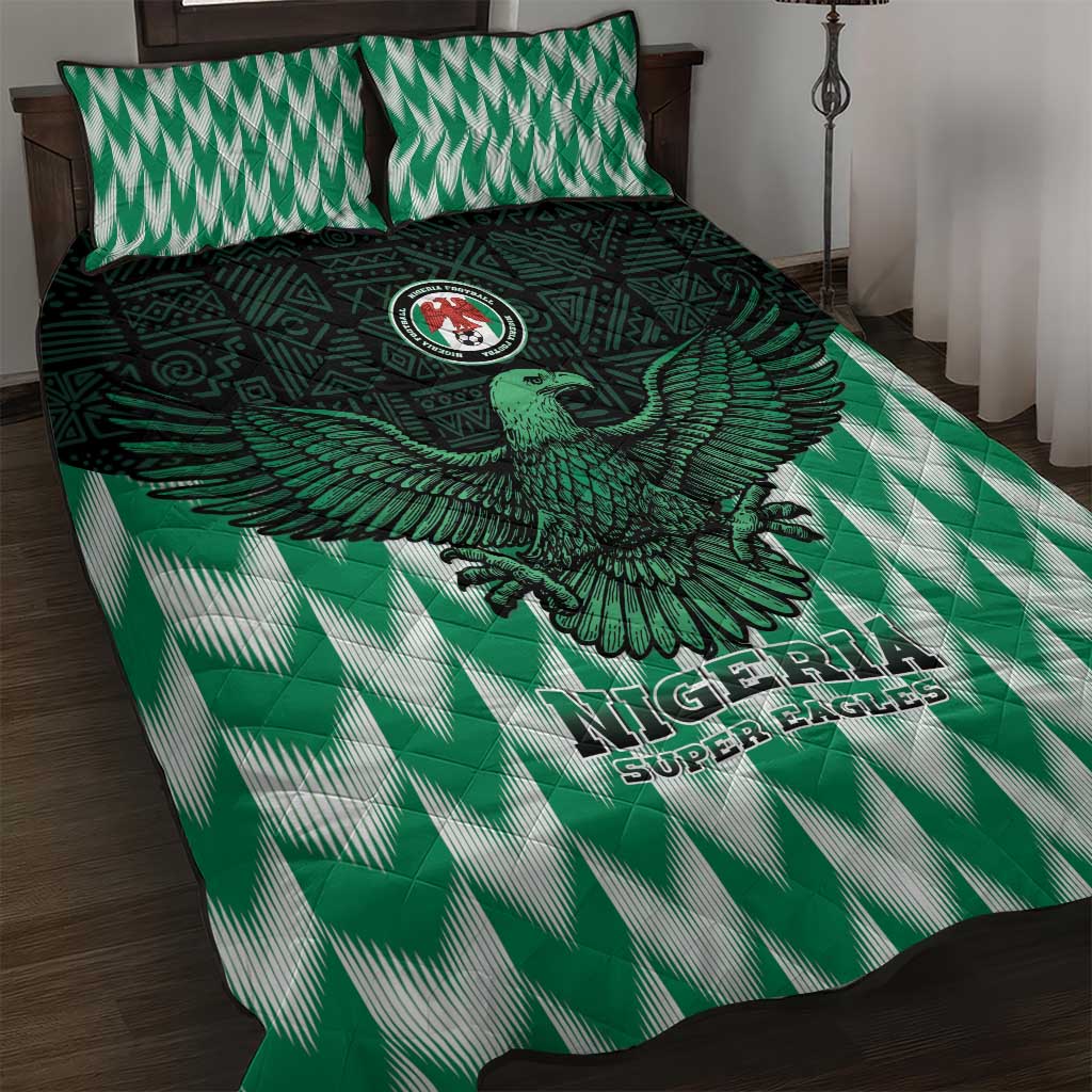 Custom Nigeria Football Quilt Bed Set African Pattern