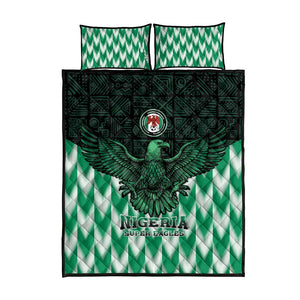 Custom Nigeria Football Quilt Bed Set African Pattern