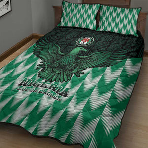 Custom Nigeria Football Quilt Bed Set African Pattern