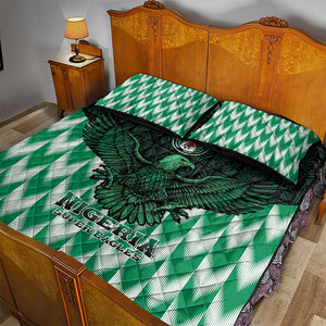 Custom Nigeria Football Quilt Bed Set African Pattern