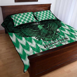 Custom Nigeria Football Quilt Bed Set African Pattern