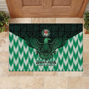 Custom Nigeria Football Rubber Doormat African Pattern