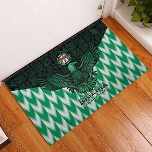 Custom Nigeria Football Rubber Doormat African Pattern