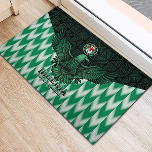 Custom Nigeria Football Rubber Doormat African Pattern