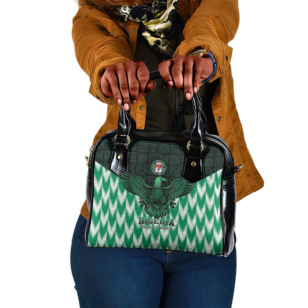 Custom Nigeria Football Shoulder Handbag African Pattern