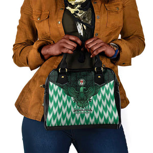 Custom Nigeria Football Shoulder Handbag African Pattern