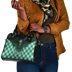 Custom Nigeria Football Shoulder Handbag African Pattern