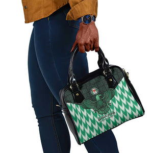 Custom Nigeria Football Shoulder Handbag African Pattern