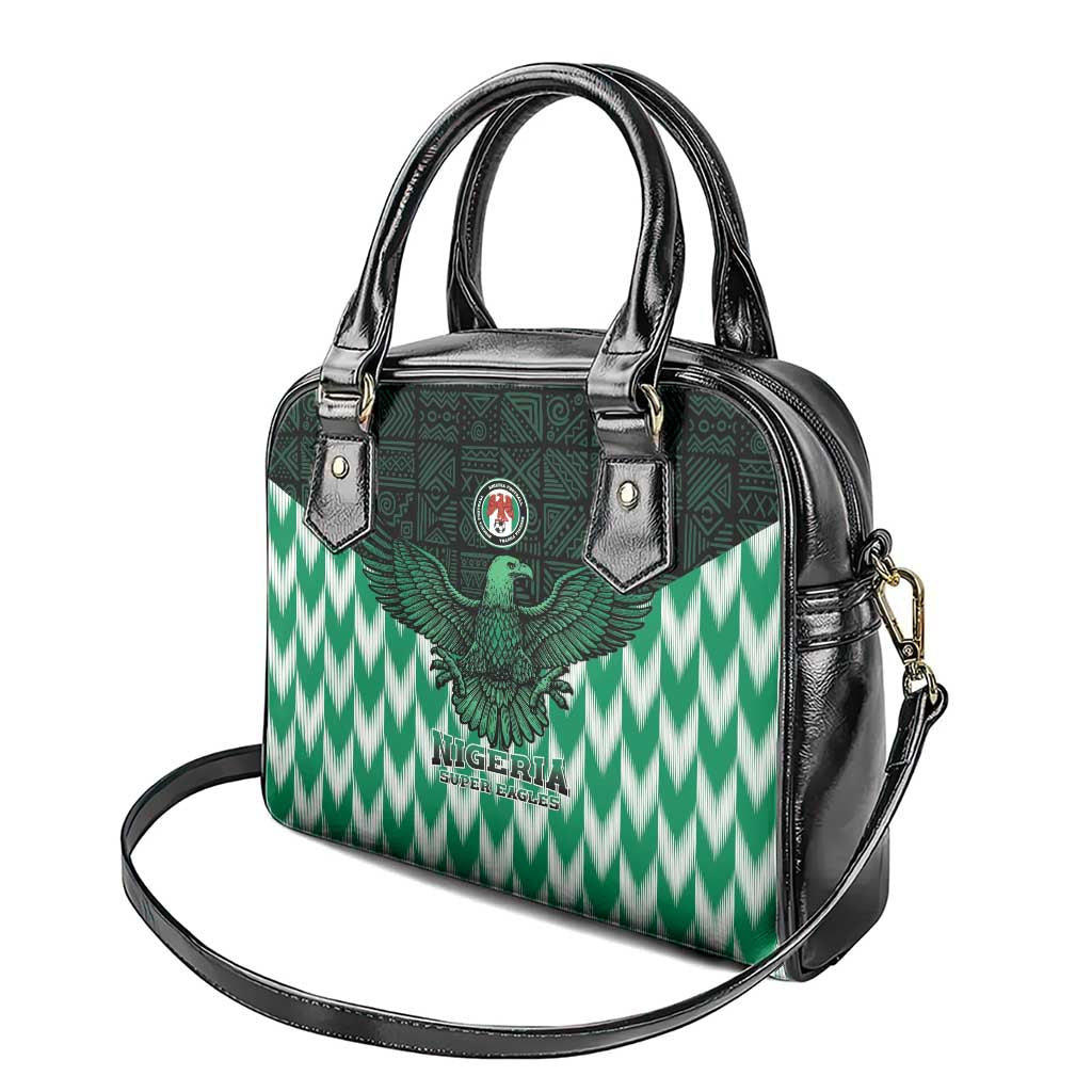 Custom Nigeria Football Shoulder Handbag African Pattern