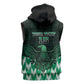 Custom Nigeria Football Sleeveless Hoodie African Pattern - African Pride