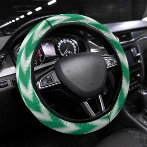 Nigeria Football Steering Wheel Cover African Pattern